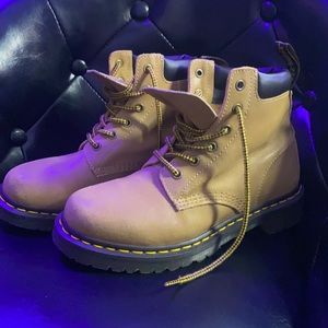 Dr Martens 939 Tan Greasy Suede Boots